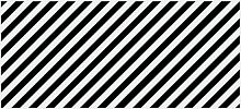 Вставка декоративная  Evolution Черно-белый диагонали, 200х440